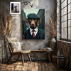 The Dapper Gangster Pet Portrait