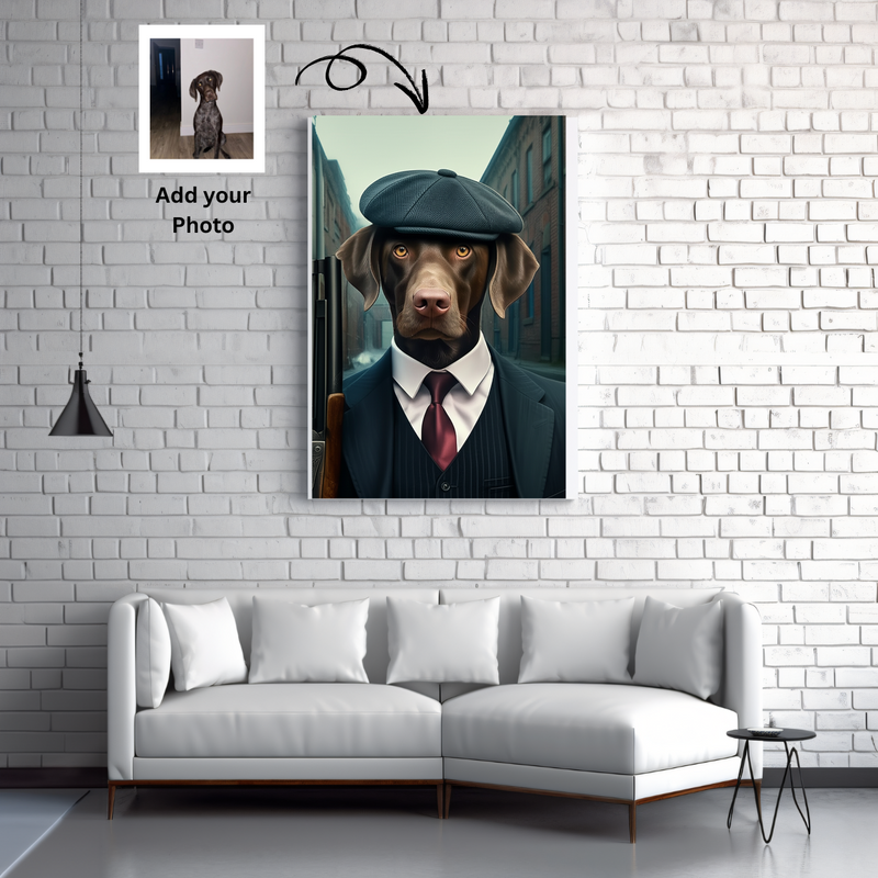 The Dapper Gangster Pet Portrait