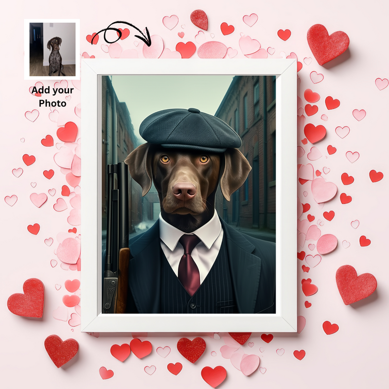 The Dapper Gangster Pet Portrait